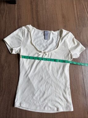Tilly’s Y2K Bow Coquette top Cream Small